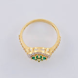 Anillo Trebol 2.85 g / T6 1/2 Oro Amarillo 18K