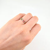 Anillo Flor Multicolor 2.1 g / T6 1/2 Oro Amarillo 18K