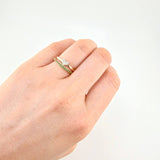 Anillo Corazón Doble Línea 2.5 g / T6 1/4 Oro Amarillo 18K