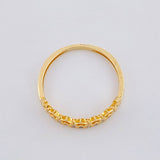 Anillo Corona Corazones 1.35 g / T6 Oro Amarillo 18K