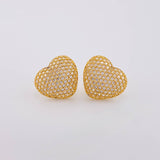 Topos Corazón Abultado 3.45 g / 14.2 mm Oro Amarillo 18K