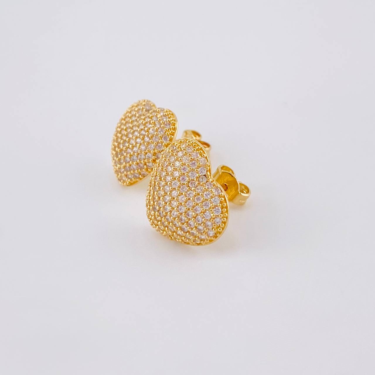 Topos Corazón Abultado 3.45 g / 14.2 mm Oro Amarillo 18K