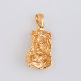 Dije Rostro Cristo 20.65 g / 6 cm Dos Oros Blanco Rosa 18K