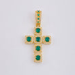 Dije Cruz Tupida 5.95 g / 4.2 cm Oro Amarillo 18K