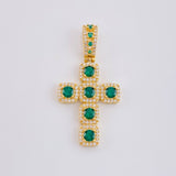 Dije Cruz Tupida 5.95 g / 4.2 cm Oro Amarillo 18K