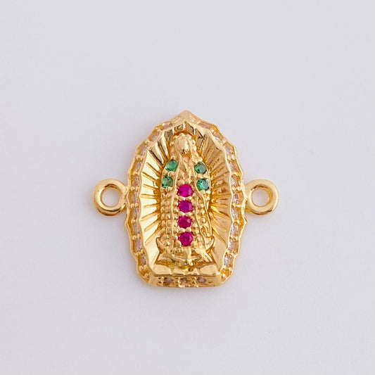Herraje Virgen De Guadalupe 1.15 g / 1.5 cm Oro Amarillo 18K