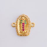 Herraje Virgen De Guadalupe 1.15 g / 1.5 cm Oro Amarillo 18K