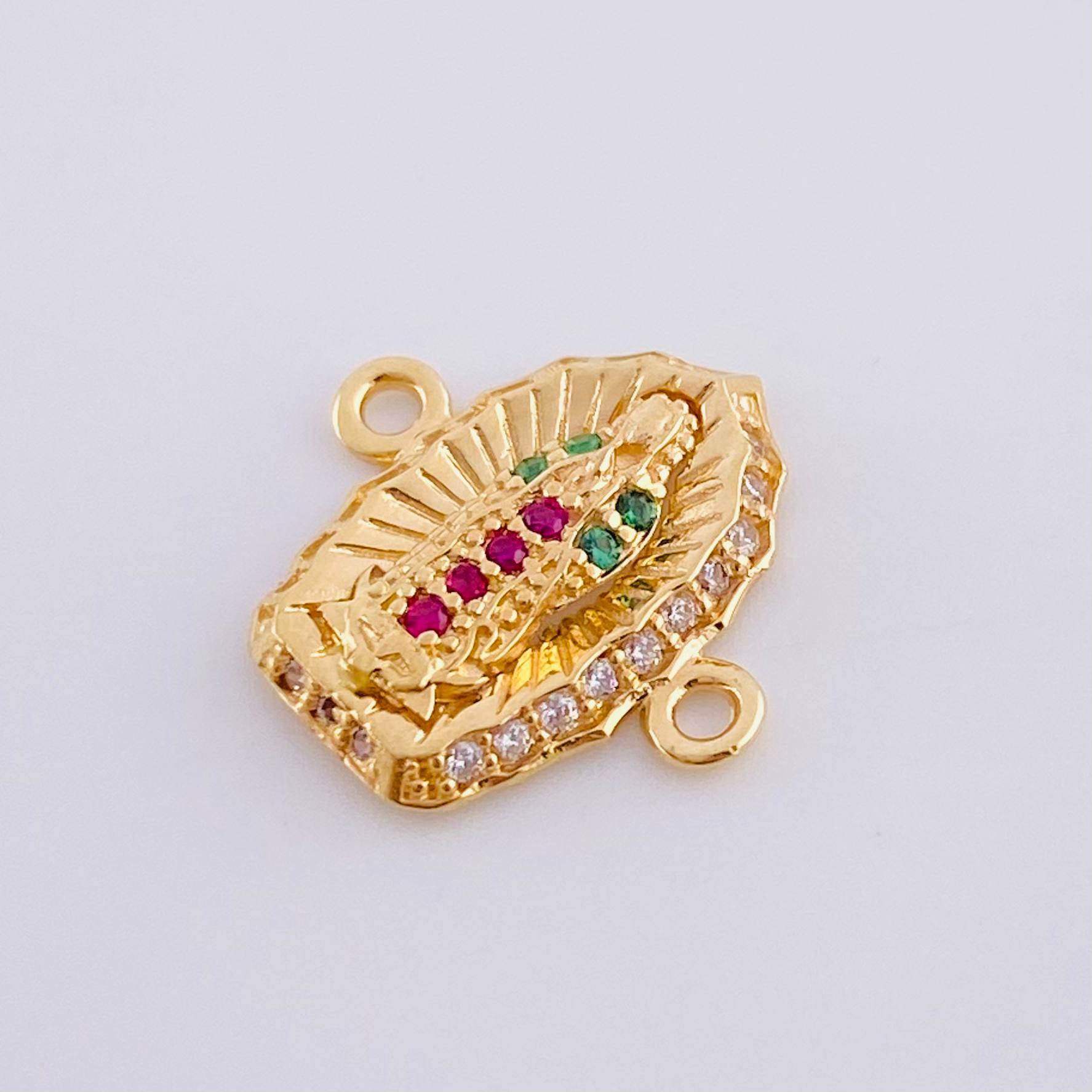 Herraje Virgen De Guadalupe 1.15 g / 1.5 cm Oro Amarillo 18K