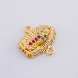 Herraje Virgen De Guadalupe 1.15 g / 1.5 cm Oro Amarillo 18K