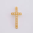 Herraje Cruz 0.75 g / 2 cm Oro Amarillo 18K
