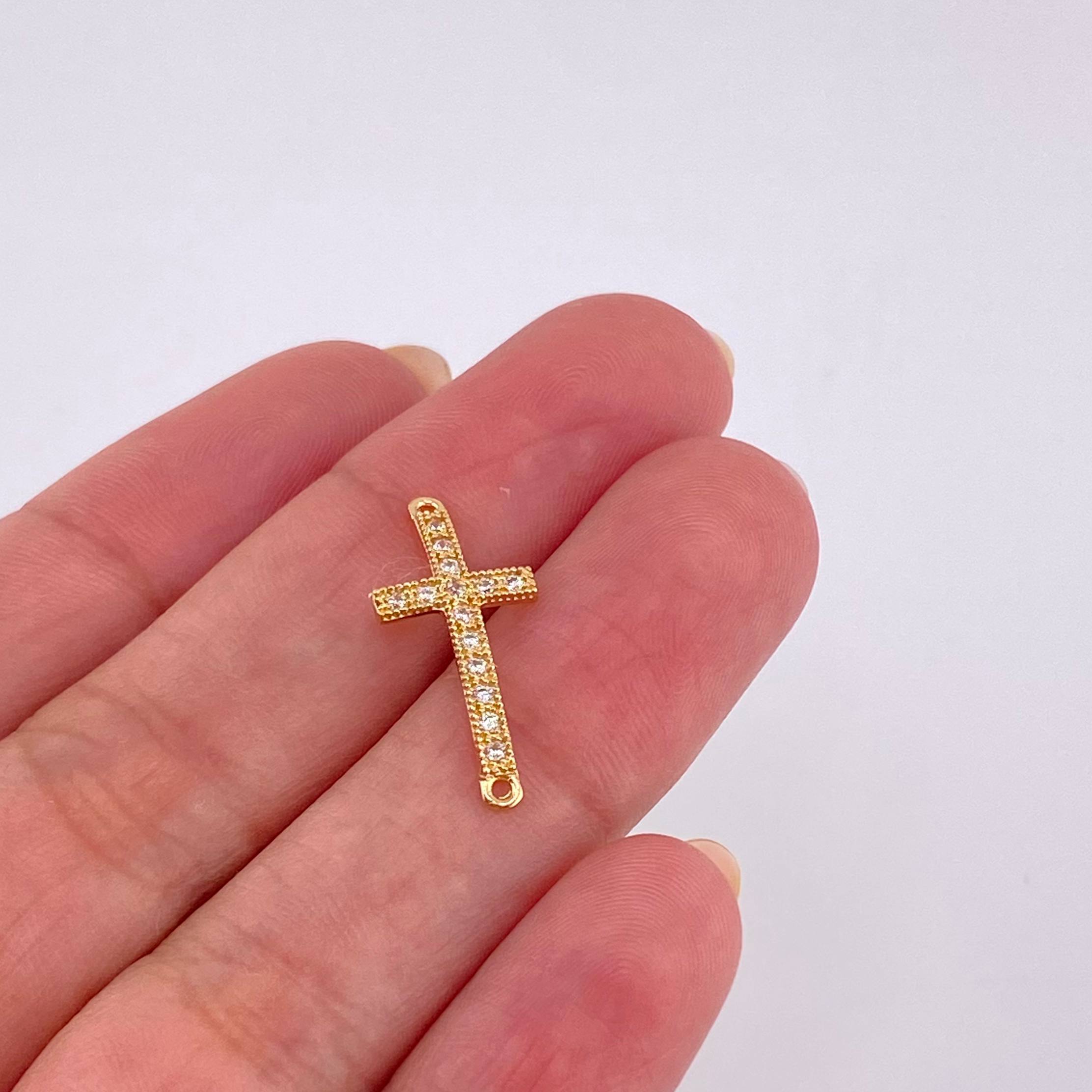 Herraje Cruz 0.75 g / 2 cm Oro Amarillo 18K