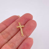 Herraje Cruz 0.75 g / 2 cm Oro Amarillo 18K