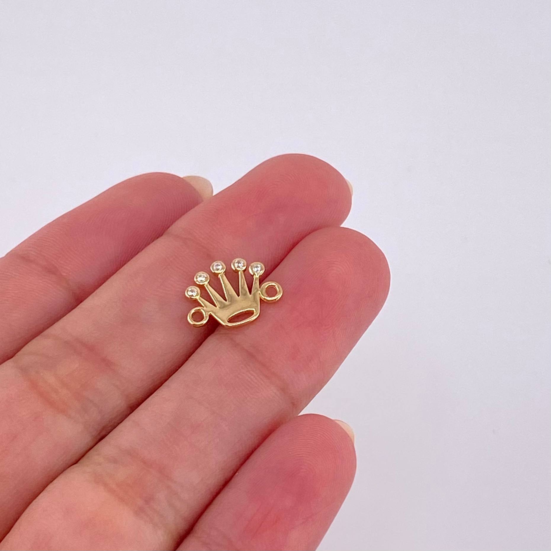 Herraje Corona 0.7 g / 1.2 cm Oro Amarillo 18K