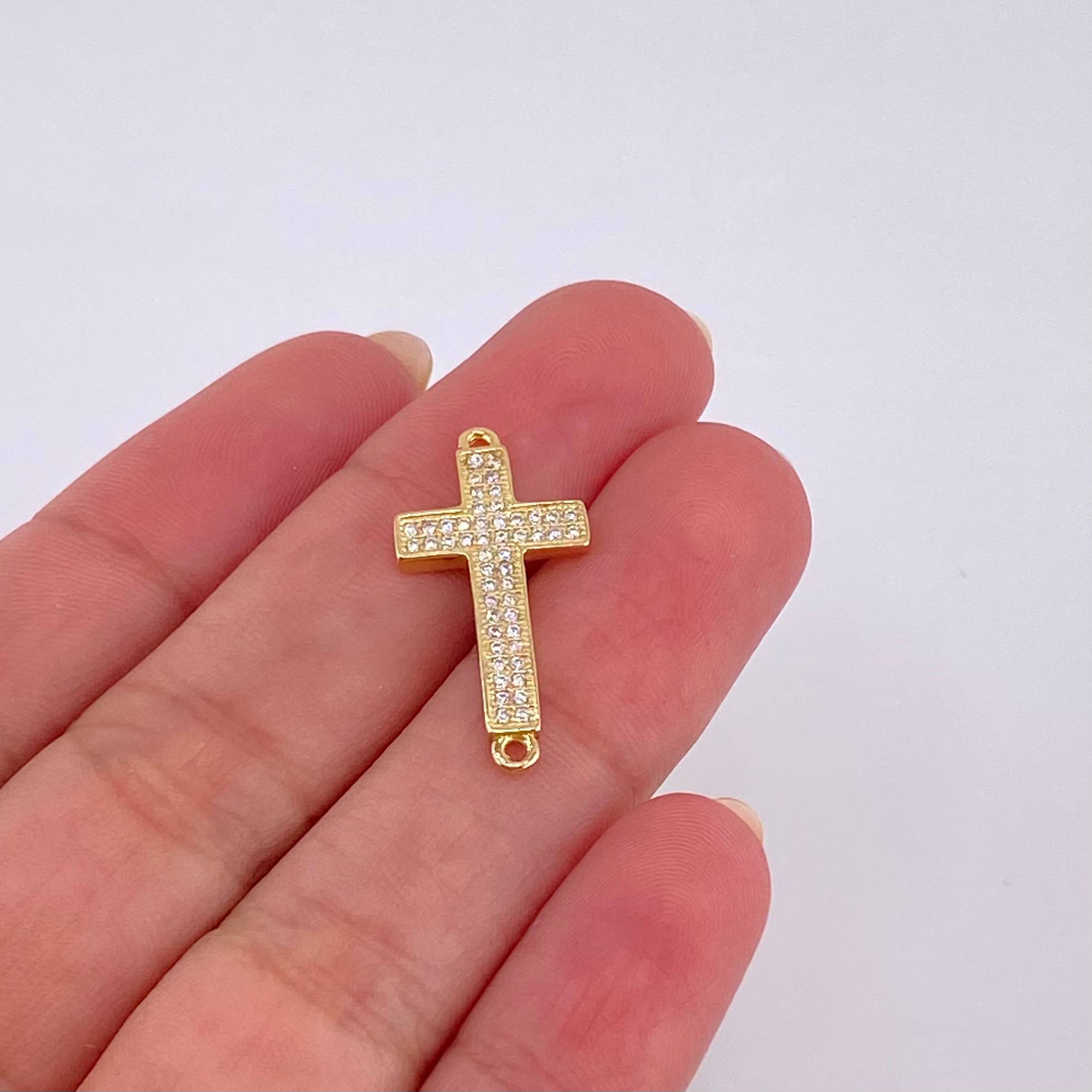 Herraje Cruz 1.8 g / 2.5 cm Oro Amarillo 18K