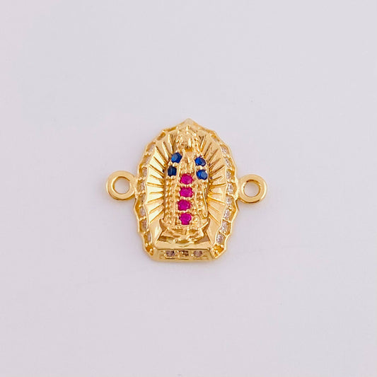 Herraje Virgen De Guadalupe 1.1 g / 1.5 cm Oro Amarillo 18K