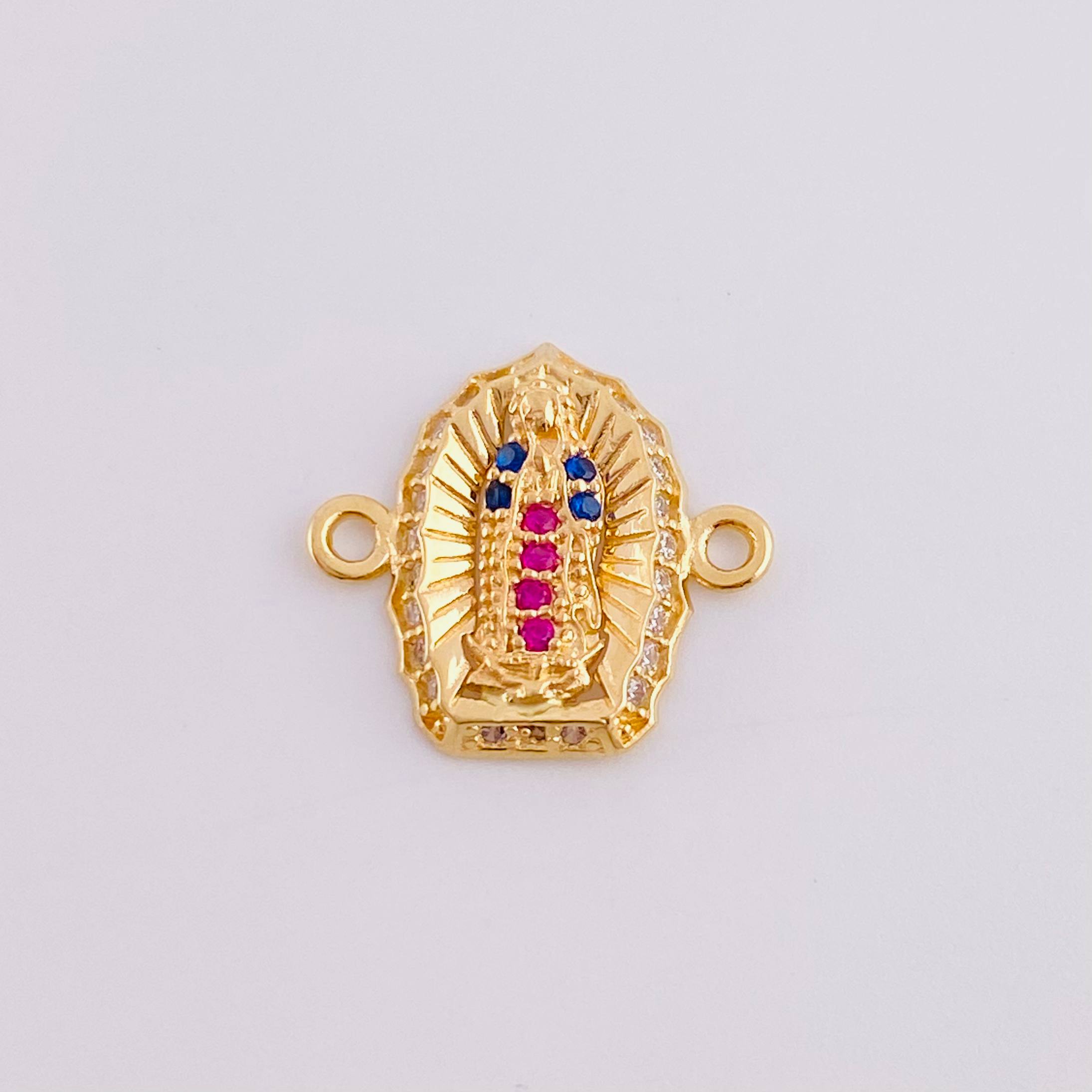 Herraje Virgen Guadalupe 1 g / 1.4 cm Oro Amarillo 18K