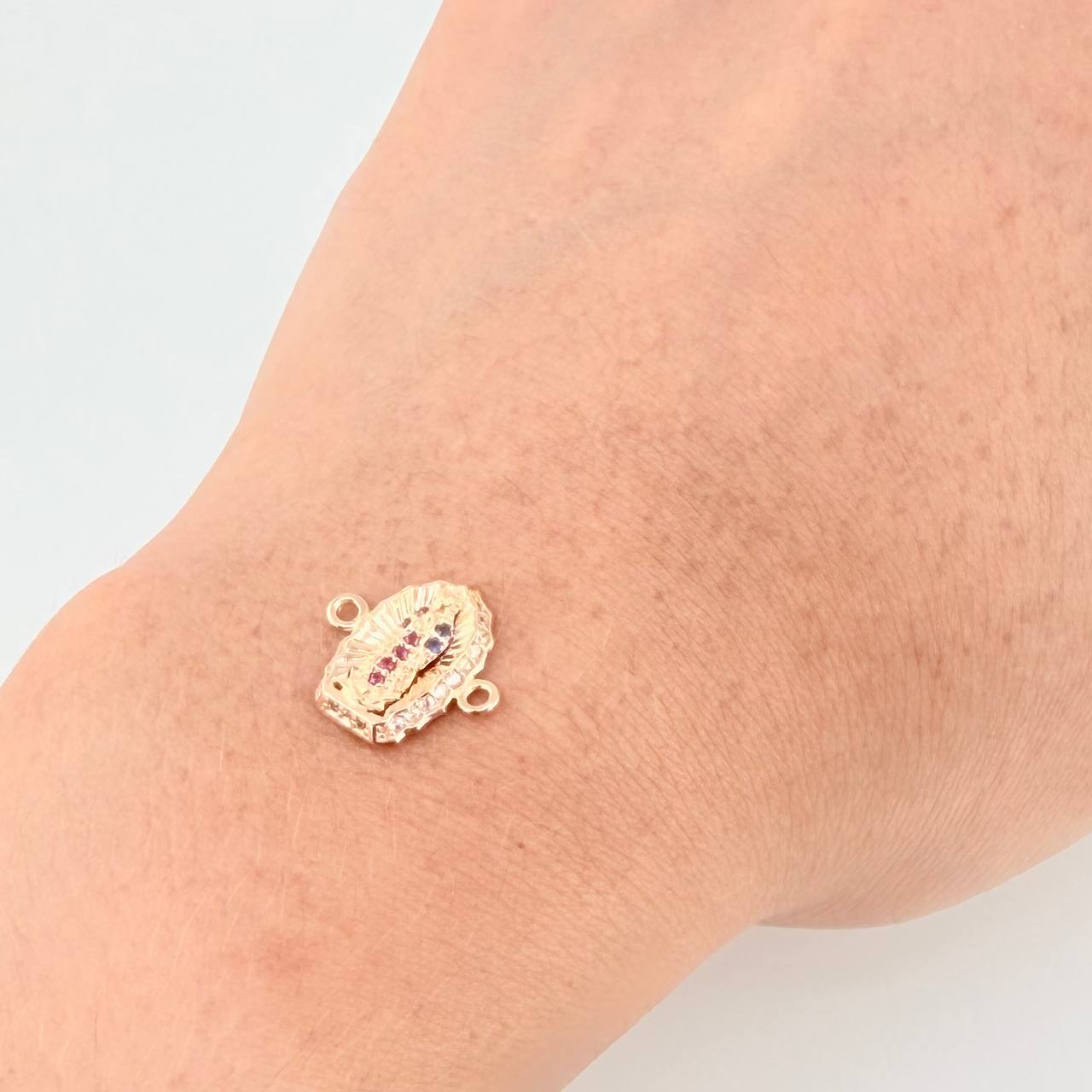 Herraje Virgen De Guadalupe 1.1 g / 1.5 cm Oro Amarillo 18K