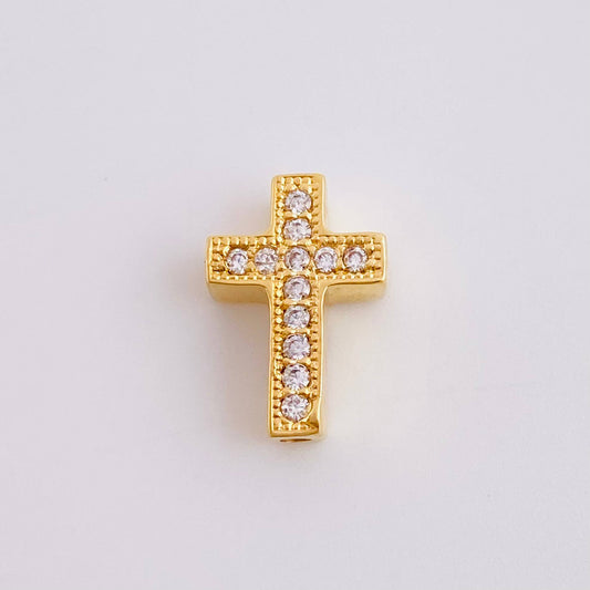 Herraje Cruz 1.25 g / 1.3 cm Oro Amarillo 18K