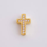 Herraje Cruz Tupida Doble Faz 1.15 g / 1 cm Oro Amarillo 18K
