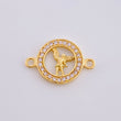 Herraje San Gabriel Circular Tupido 1.05g / 1.6cm Oro Amarillo 18K