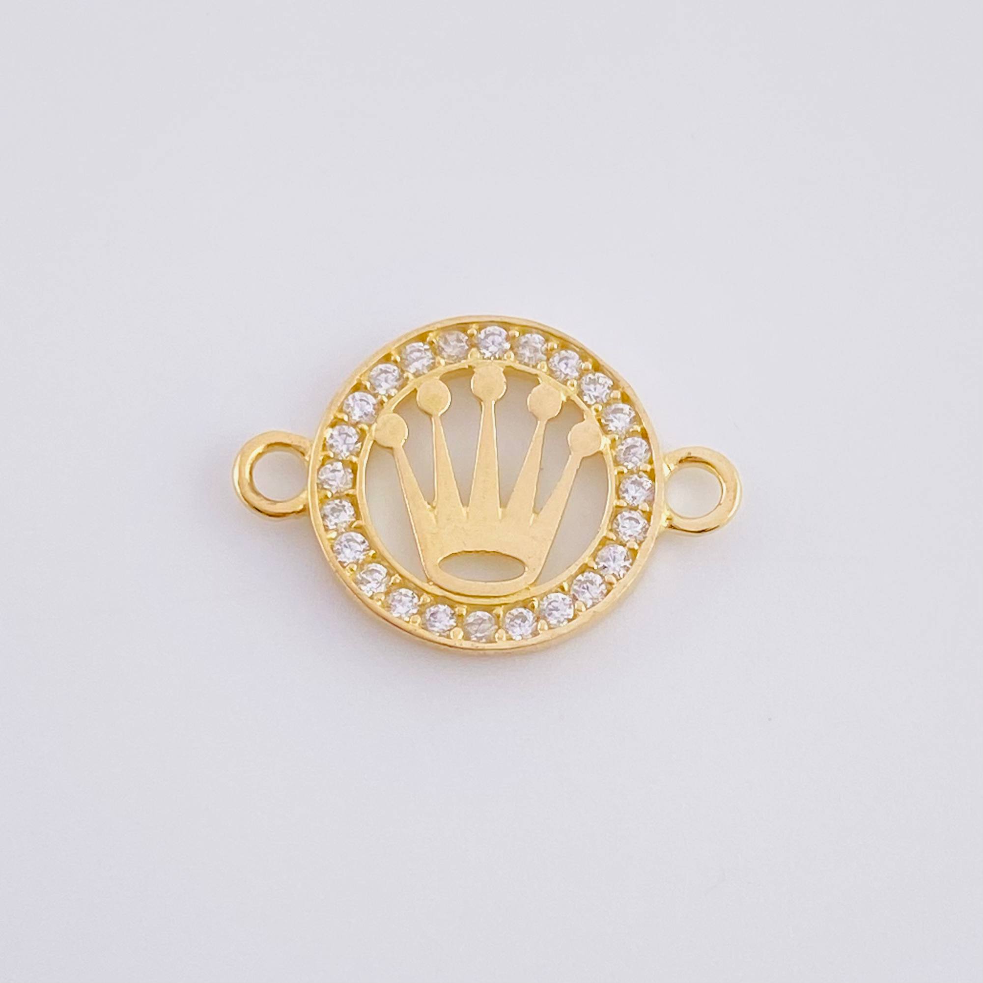 Herraje Medalla Corona 0.65 g / 1.5 cm Oro Amarillo 18K