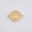 Herraje Medalla Corona 0.65 g / 1.5 cm Oro Amarillo 18K