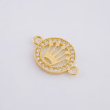 Herraje Medalla Corona 0.65 g / 1.5 cm Oro Amarillo 18K