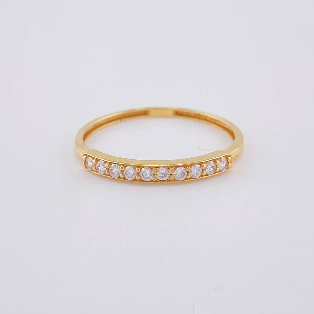 Anillo Carril 1.05 g / T7 1/4 Oro Amarillo 18K