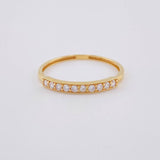 Anillo Carril 1.05 g / T7 1/4 Oro Amarillo 18K