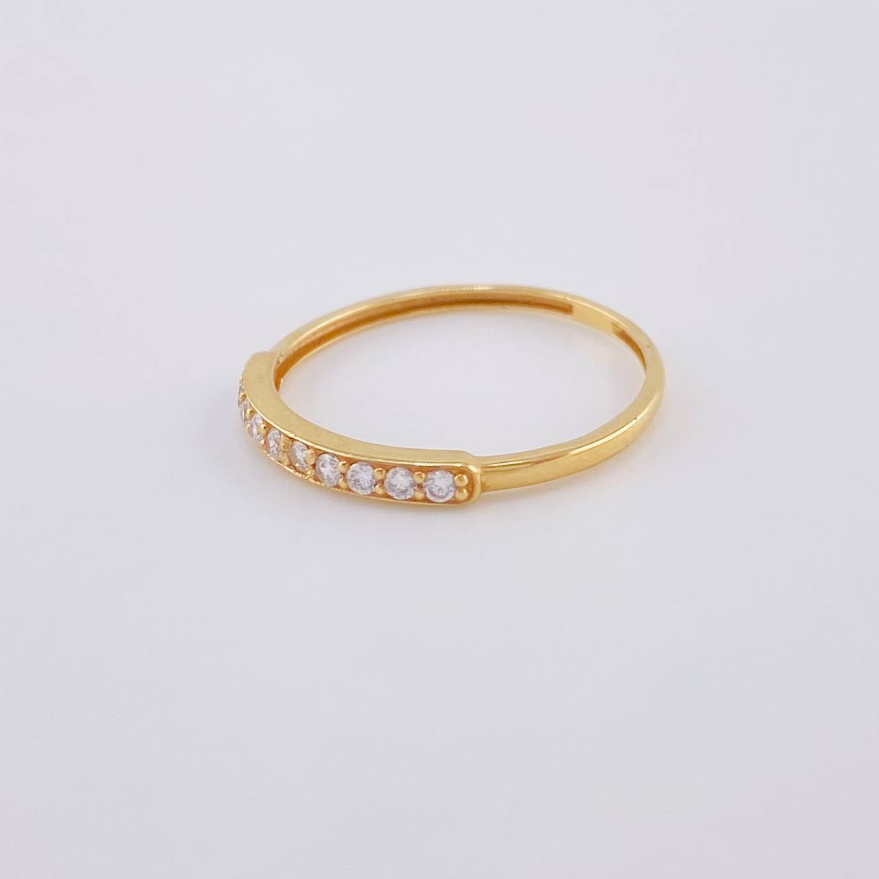 Anillo Carril 1.05 g / T7 1/4 Oro Amarillo 18K