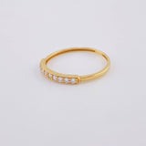 Anillo Carril 1.05 g / T7 1/4 Oro Amarillo 18K