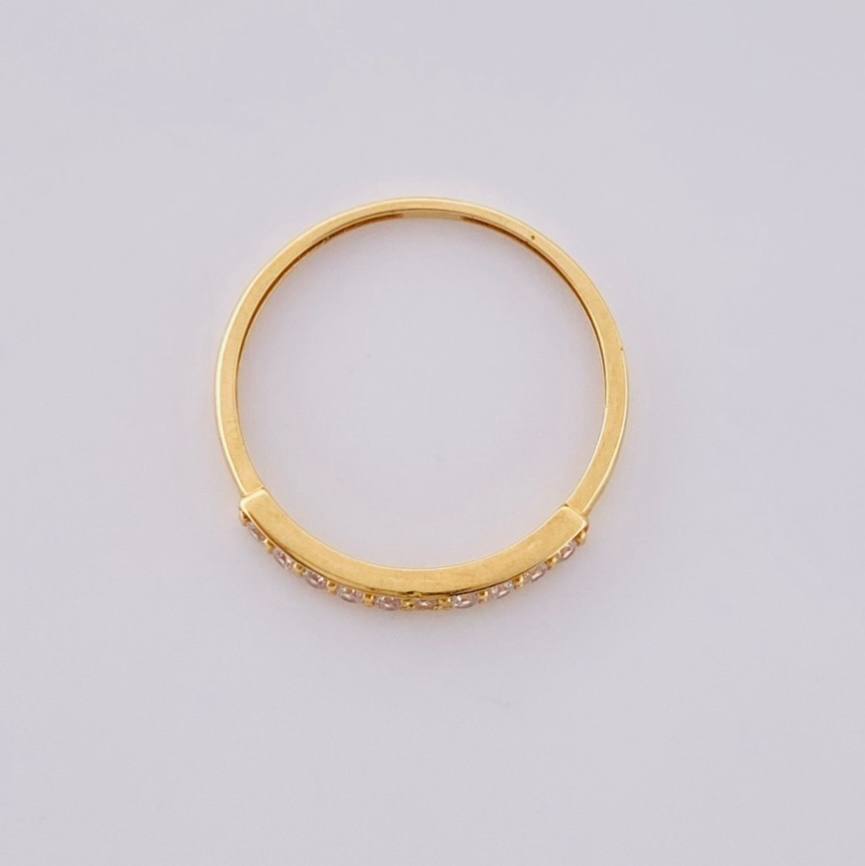 Anillo Carril 1.05 g / T7 1/4 Oro Amarillo 18K