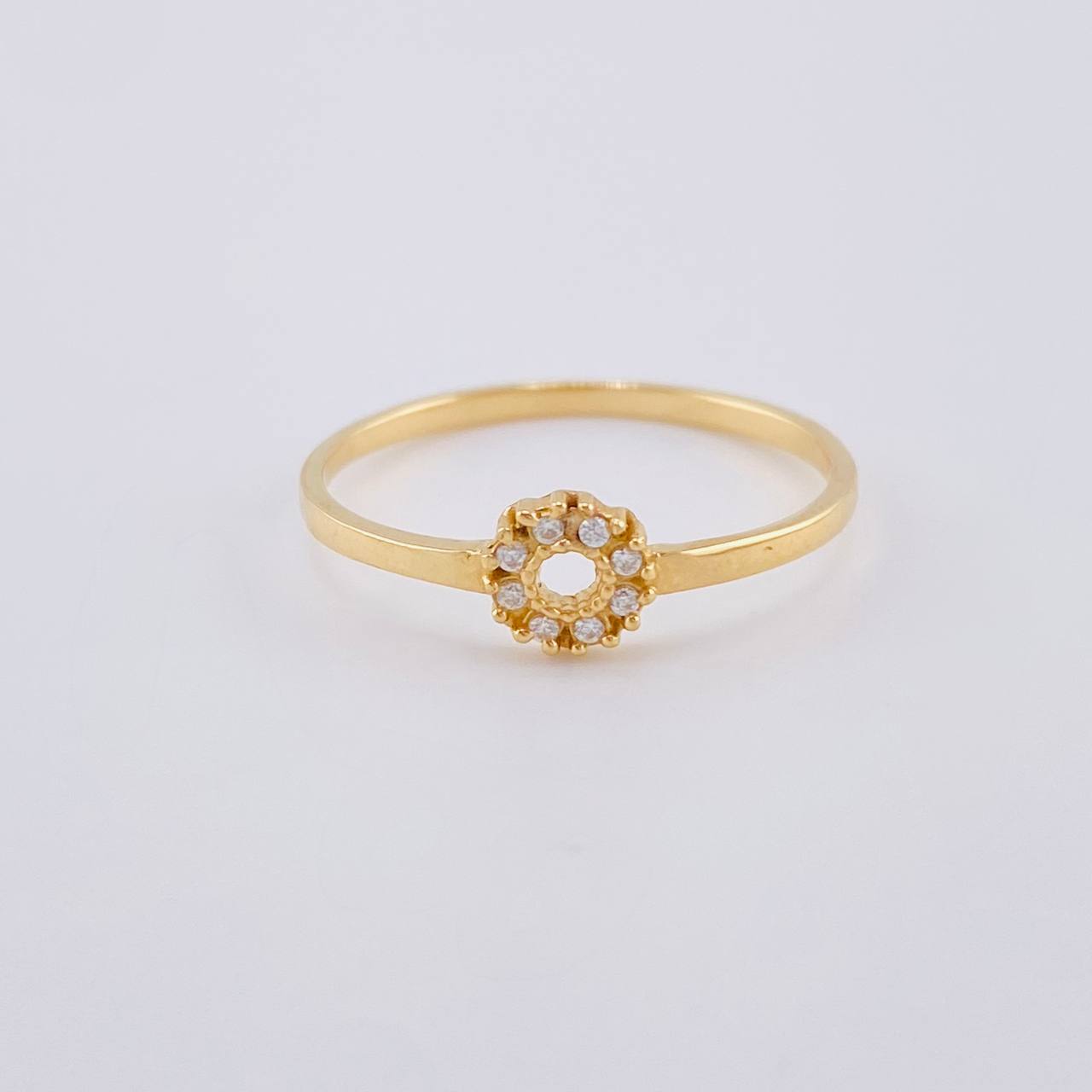 Anillo Circular 1.35 g / T7 1/2 Oro Amarillo 18K
