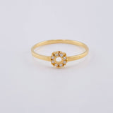 Anillo Circular 1.35 g / T7 1/2 Oro Amarillo 18K