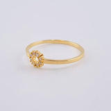 Anillo Circular 1.35 g / T7 1/2 Oro Amarillo 18K