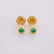 Topos Bisel Esmeralda 8 Pts 0.9 g / 3,6 mm Oro Amarillo 18K (Joya)