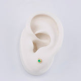 Topos Bisel Esmerelda 8 Pts 0.9 g / 3.6 mm Oro Amarillo 18K