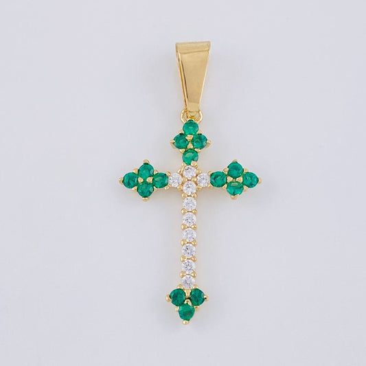 Dije Cruz Victoriana 1.95 g / 3.5 cm Oro Amarillo 18K