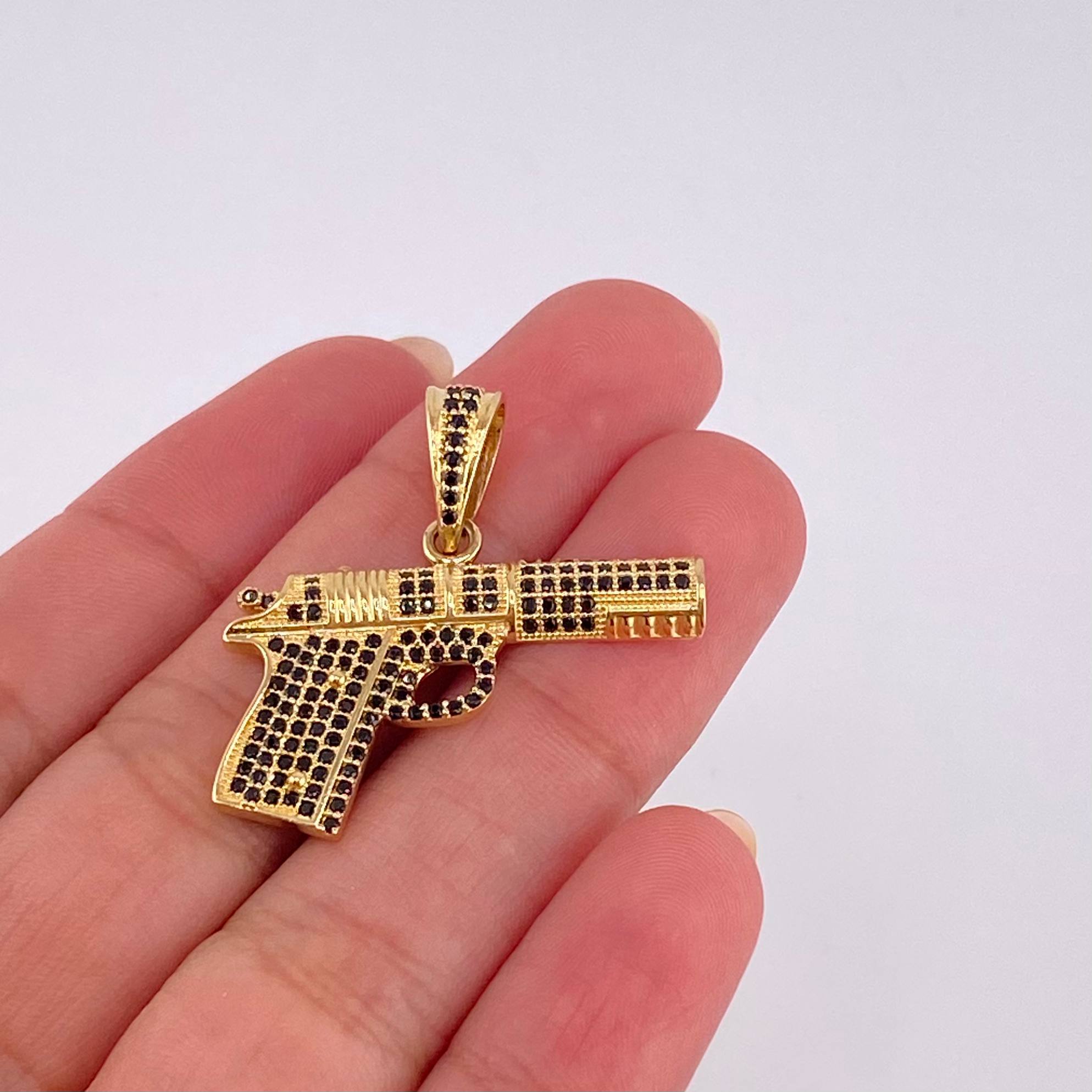 Dije Pistola 4.8 g / 3 cm Oro Amarillo 18K