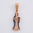 Dije Santa Muerte 2.35 g / 3 cm Dos Oros Blanco Rosa 18K