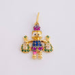 Dije Pato Bolsas De Dinero 1.5 g / 2.3 cm Tres Oros 18K