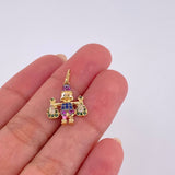 Dije Pato Bolsas De Dinero 1.5 g / 2.3 cm Tres Oros 18K