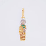Dije San Jose 1.1 g / 2.5 cm Dos Oros Amarillo Blanco 18K