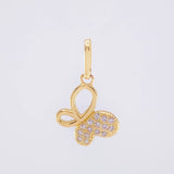 Dije Mariposa 1.1 g / 2 cm Oro Amarillo 18K
