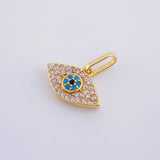 Dije Ojo Mistico 1.05 g / 1.3 cm Oro Amarillo 18K