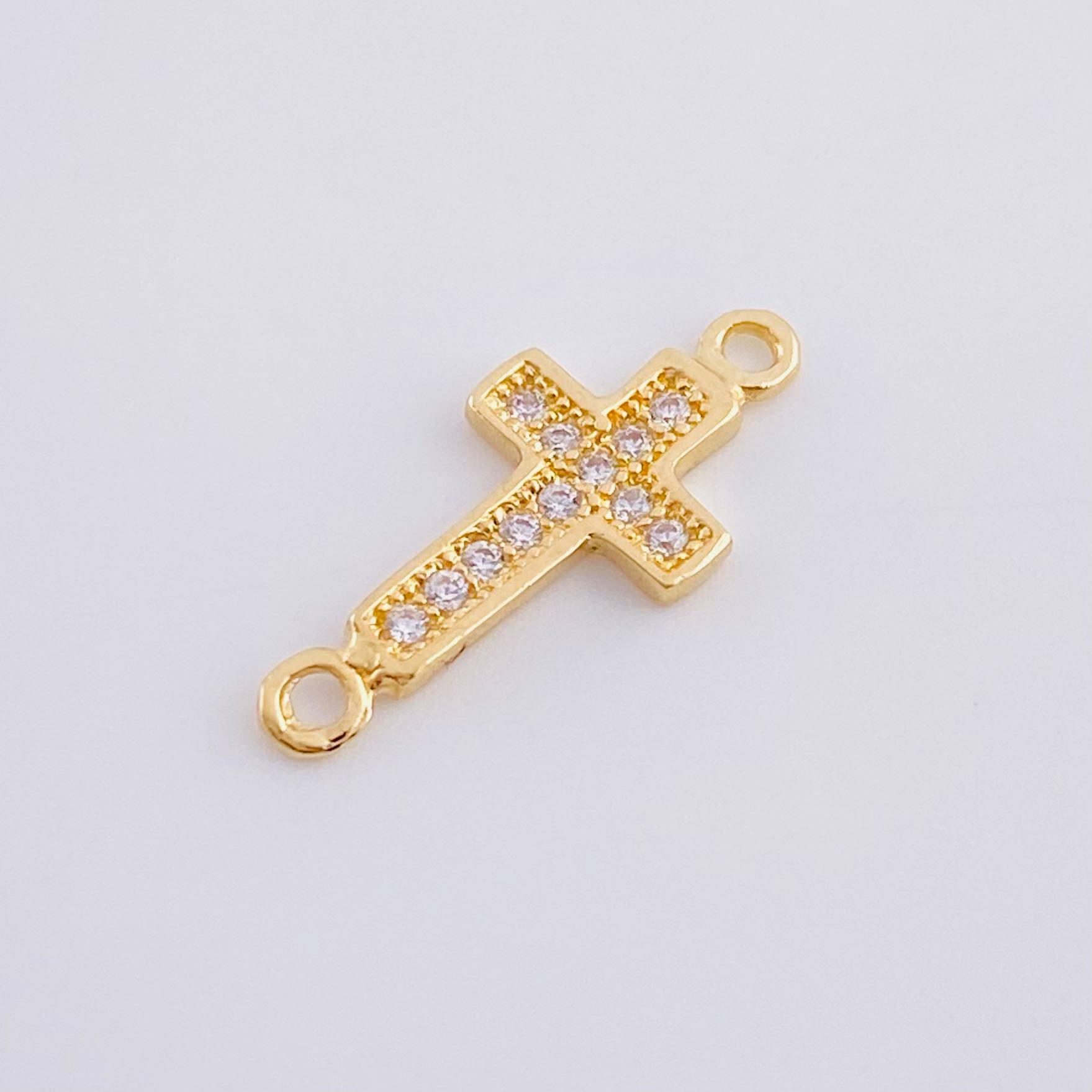 Herraje Cruz 0.5 g / 1.5 cm Oro Amarillo 18K