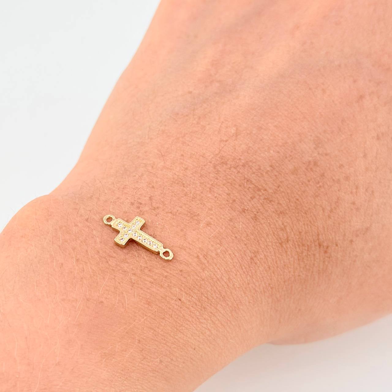 Herraje Cruz 0.55 g / 1.5 cm Oro Amarillo 18K