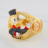 Anillo Pato 11.55 g / T11 Cuatro Oros 18K