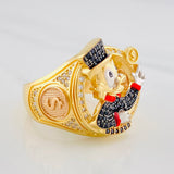 Anillo Pato 11.55 g / T11 Cuatro Oros 18K