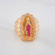 Anillo Virgen Guadalupe 13.6 g / T10 3/4 Oro Rosa 18K